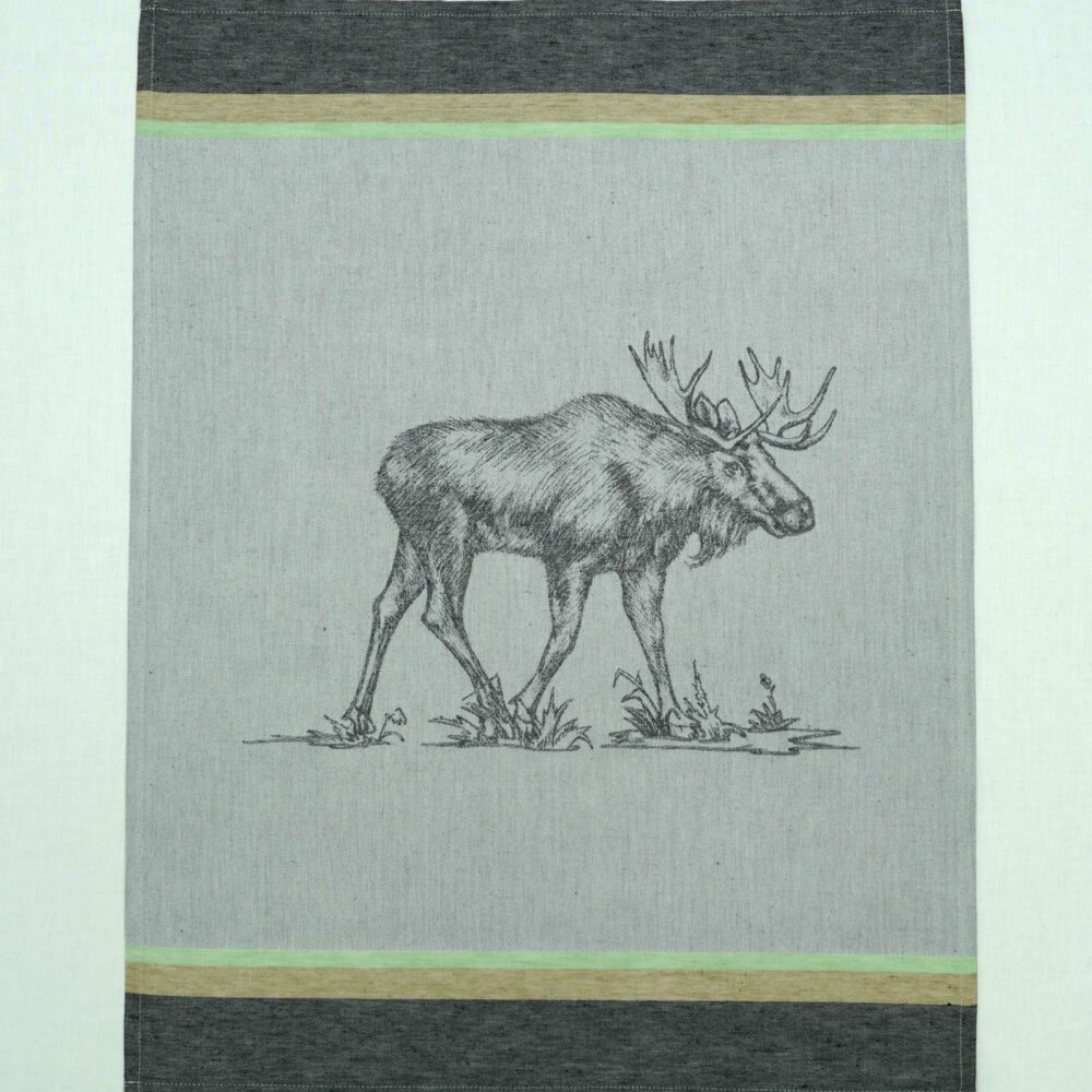 Geschirrtuch/Küchentuch mit Elch-Motiv
